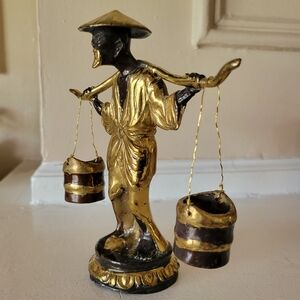 Gold Gilded Bronze Water Bearer 1950s
